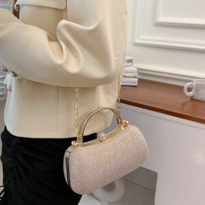 Glamorous glitter bag perfect for weddings, parties, and special events
