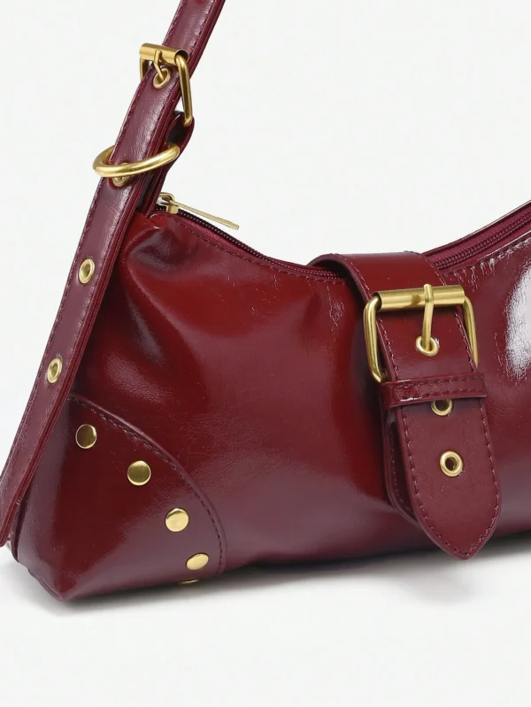 red shoulder bag