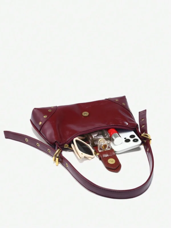 red shoulder bag