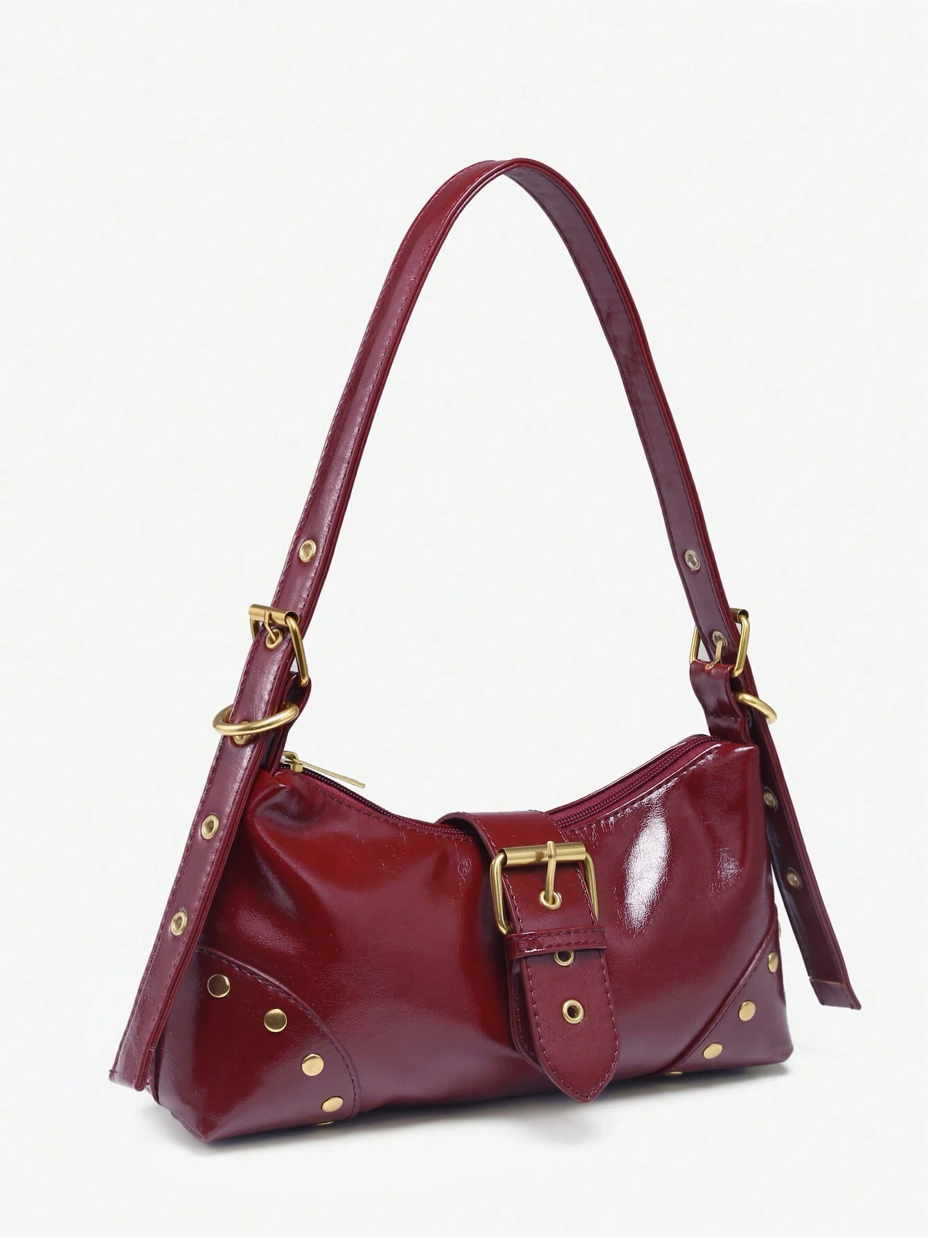 red shoulder bag