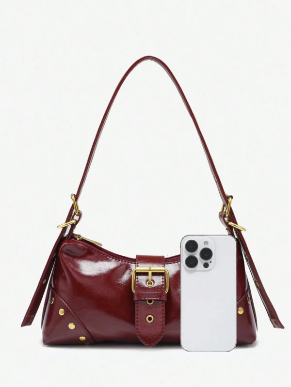 red shoulder bag